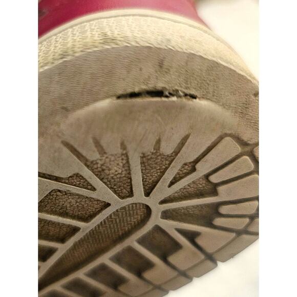 Red, Black And White Nike Air Jordan 1 Retro High Tops Women’s Size 8.5 Used - Picture 5 of 11